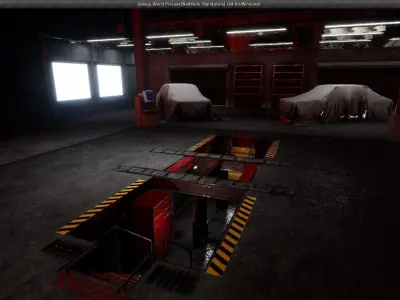 Garage World Low-poly 3D model