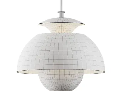 Macaron Metal Pendant Lamp 3D model