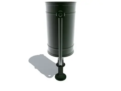 trash bin  1 3D model