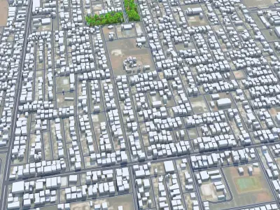 Hail Saudi Arabia Low-poly 3D model