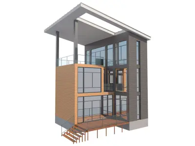 Contemporary House 1 3D model