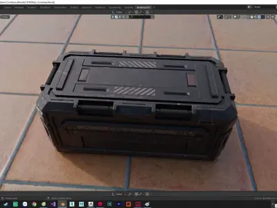 Military Container Low-poly 3D model