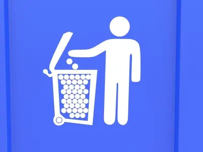 Trash Can Outdoor 04 3D model