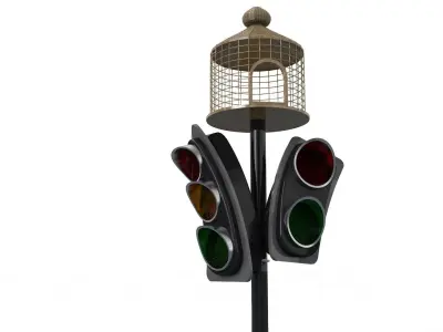 Traffic Light Cartoon Free 3D model