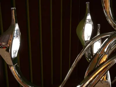 Chandelier Lightstar Cigno Collo 3D model