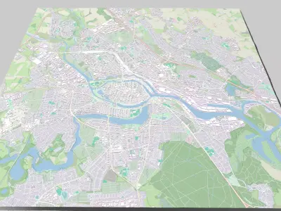 Cityscape Lubeck German 3D model