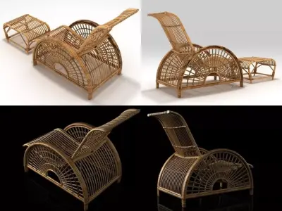 Forest Slug Chair 3D model