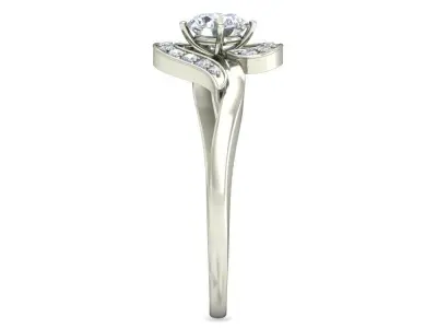 Women Ring  Render 3dm STL OBJ FBX Details 3D print model 67
