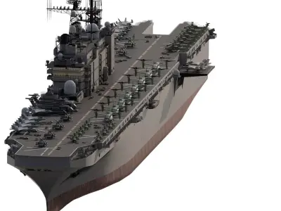 US NAVY USS AMPHIBIOUS ASSAULT CARRIER 3D model