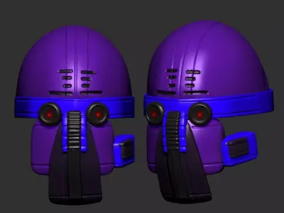 helmet high poly sculpt 3d printable  3D model 170