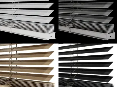 Horizontal blinds01 3D model