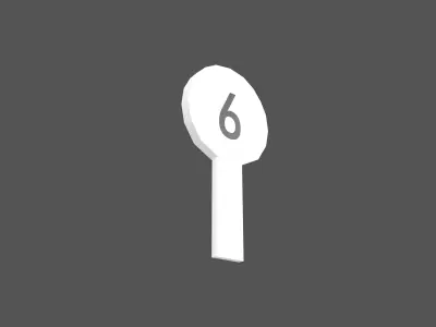 Judges Scorecard v1 011 Low-poly 3D model