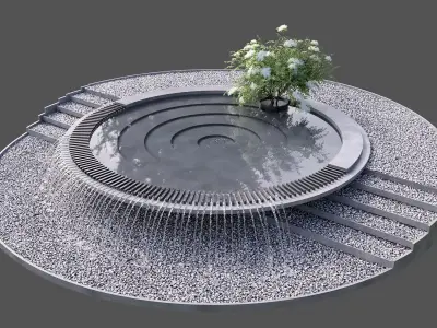 WATERFALL FOUNTAIN CASCADE  NO23 A 3D model
