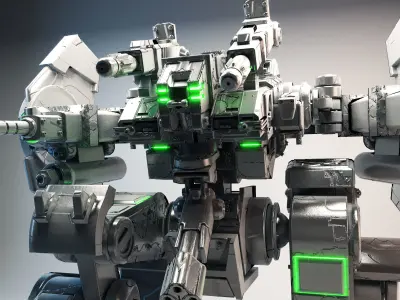 3D model Robot war Mk1 3D model