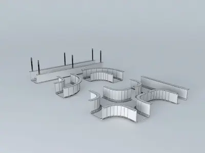 Ceiling Suspended Cable Tray 3D model