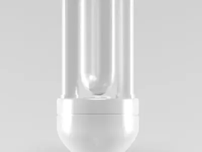 Fluorescent Light Bulb 3D model