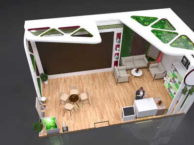 Exhibition stands 3D model 3D model