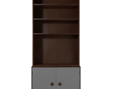 Kas Rosewood Display Cabinet 3D model