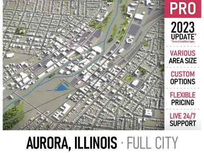 Aurora Low-poly 3D model