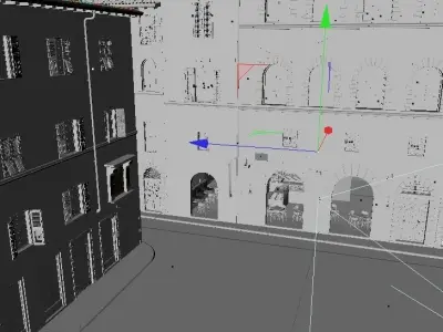Square in Firenze - Piazza signoria Firenze 3D model