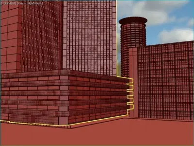 Nairobi City Office Buildings 3D model