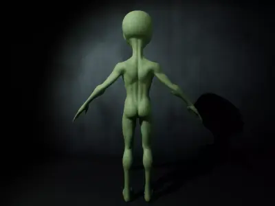 Alien Low-poly 3D model