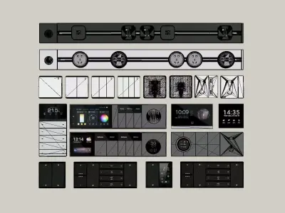 Lighting panel charging socket 3D model 3D model