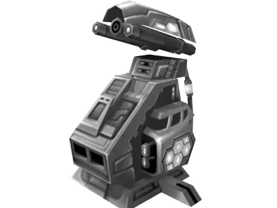 Rotating turret - frozen 02 3D model