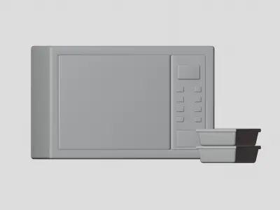 Modeling microwave 3D model
