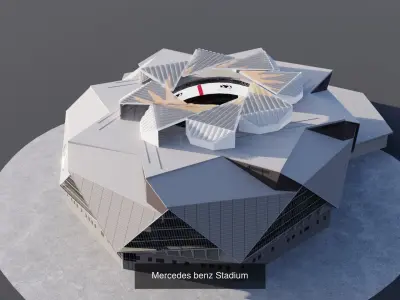 USA Stadiums 3D Model Pack