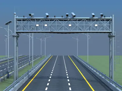 Highway Sign  3D model