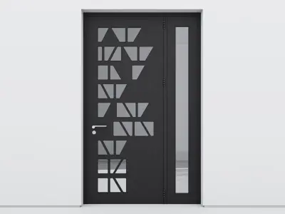 Aluminium door 349 3D model