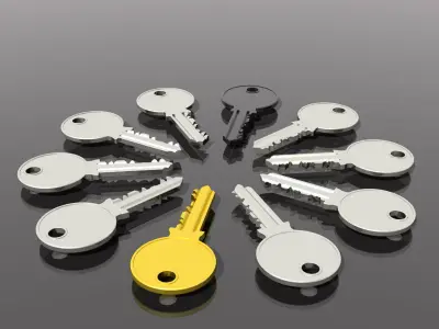 Yale Key Free 3D model
