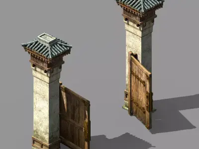 Song dynasty-East City-Gateway 3D model
