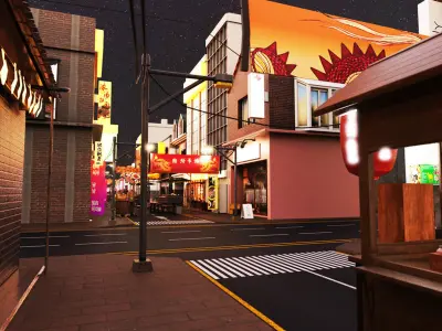 Itaewon Street 3D model