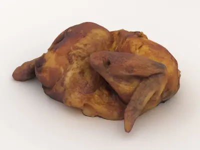 Roasted Half Chicken 3D model