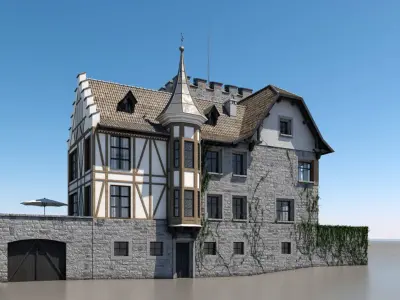 Old Medieval Building 3D model