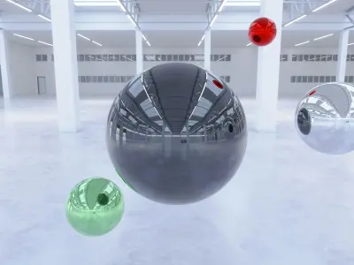 HDRI - Industrial Warehouse Interior 2b Texture