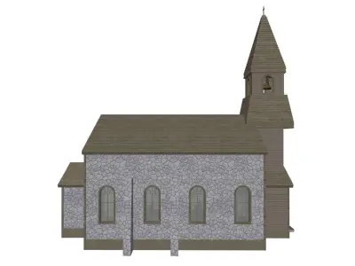 Small ancient church 3D model