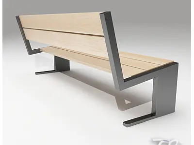 BENCH TEAK 2 3D model
