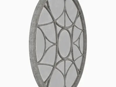 Castle window round 3D model