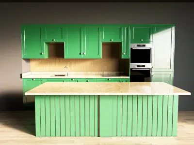 64-Kitchen4 glossy 6 3D model