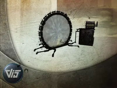 Sci-Fi portal Low-poly 3D model buy