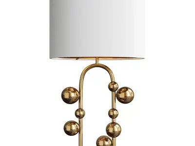 Gold Mid Modern Metal Table Lamp Liang and Eimil Etienne Low-poly 3D model