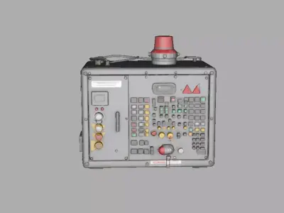 Industrial Control Box and Breaker Game Ready PBR Pack Low-poly 3D model