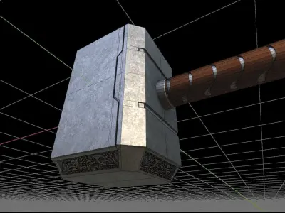 Thor hammer 3D model