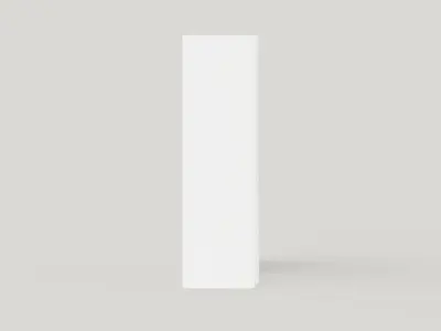 Sliding Door Wardrobe VIGO 200 White plus Mirror Low-poly 3D model