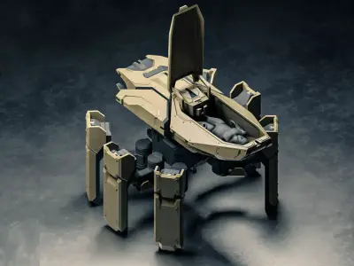 ARACHNID mech 3D print model