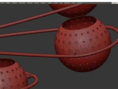 Lighting by BLU Scarab Chandelier Low-poly 3D model