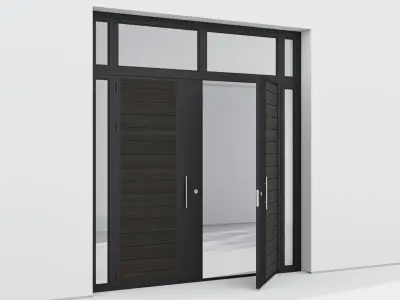 Aluminium door 62 3D model